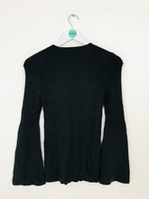 Load image into Gallery viewer, Jigsaw Women’s Flare Bell Sleeve Wool Knit Jumper | M | Grey