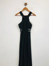 Load image into Gallery viewer, Pinko Women's Halter Neck Pleated Evening Dress | UK12 | Black