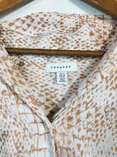 Load image into Gallery viewer, Topshop Women's Animal Print Button-Up Shirt | UK14 | Pink