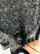 Load image into Gallery viewer, Crea Concept Women's Cotton Crochet Jumper | L UK14 | Black