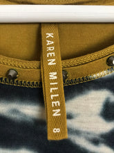 Load image into Gallery viewer, Karen Millen Womens Tie Dye T-shirt | UK8 | Green and Blue