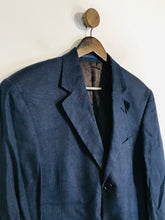 Load image into Gallery viewer, Austin Reed Men's Linen Smart Blazer Jacket | 40 | Blue