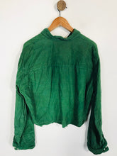 Load image into Gallery viewer, Marc O’Polo Women's Crop Corduroy Button-Up Shirt | M UK10-12 | Green
