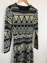 Load image into Gallery viewer, Zara Women's Embroidered Sequin A-Line Maxi Dress | M UK10-12 | Black