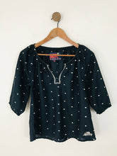 Load image into Gallery viewer, SuperDry Women’s Polka-Dot Tunic Top Blouse | S UK8 | Navy Blue