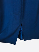 Load image into Gallery viewer, Gail Hoppen Women's Wool Sleeveless A-Line Dress | UK10 | Blue