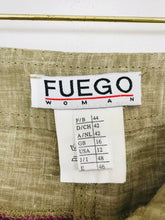 Load image into Gallery viewer, Fuego Women's Linen Chinos Trousers | UK16 | Grey