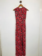 Load image into Gallery viewer, Phase Eight Women's Floral Wrap Jumpsuit | UK10 | Red
