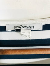 Load image into Gallery viewer, Steilmann Women's Striped Long Sleeve T-Shirt | UK12 | Blue