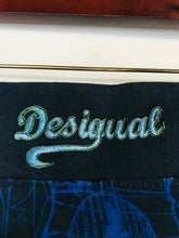 Load image into Gallery viewer, Desigual Women's Embroidered A-Line Skirt | M UK10-12 | Blue