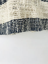 Load image into Gallery viewer, Masai Women's Striped Loose Weave Tank Top | L UK14 | White