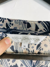 Load image into Gallery viewer, Rocha John Rocha Women's Floral Sheer Blouse | UK14 | Multicoloured