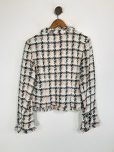 Load image into Gallery viewer, Episode Women's Tweed Check Gingham Blazer Jacket | UK16 | Pink