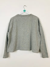 Load image into Gallery viewer, Marni Womens Cropped Crew Neck Sweatshirt | UK12 | Grey Marl