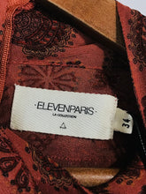 Load image into Gallery viewer, Eleven Paris Women's Floral High Neck Shift Dress NWT | EU34 UK6 | Orange