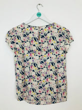 Load image into Gallery viewer, Boden Women’s Floral Pleated Short Sleeve Blouse | UK14 | Multi