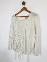 Load image into Gallery viewer, AllSaints Women's Ruched Jumper | UK10 | White