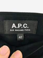 Load image into Gallery viewer, APC Women’s Button-Up A-Line Wool Skirt | 42 UK14 | Black