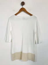 Load image into Gallery viewer, Jigsaw Women's Linen Knit T-Shirt | S UK8 | White