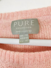 Load image into Gallery viewer, Pure Collection Women’s Cashmere 3/4 Sleeve Jumper | UK14 | Pink
