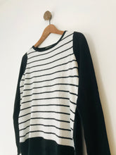 Load image into Gallery viewer, Mint Velvet Women’s Striped Contrast Jumper | UK8 | Black