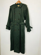 Load image into Gallery viewer, Burberry Women's Vintage Burberrys’ Long Trench Coat | UK16 | Green