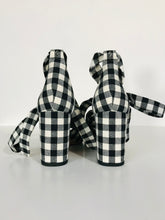 Load image into Gallery viewer, Sam Edelman Women's Check Court Heels | US9.5 UK7.5 | Black
