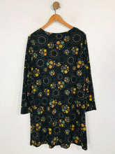 Load image into Gallery viewer, Gudrun Sjoden Women's Cotton Floral Sheath Dress | L UK14 | Black
