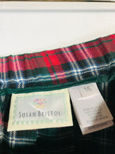 Load image into Gallery viewer, Susan Bristol Women's Pleated Plaid Maxi Skirt | UK16 | Multicoloured