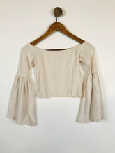 Load image into Gallery viewer, Truly Madly Deeply Women's Off The Shoulder Cropped T-Shirt | S UK8 | Beige