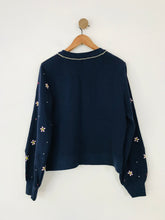 Load image into Gallery viewer, Anthropologie Women's Embroidered Jumper NWT | M UK10-12 | Blue