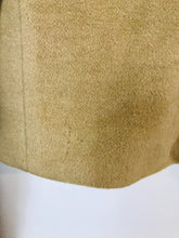 Load image into Gallery viewer, Jigsaw Women’s Cropped Wool Jacket with Faux Fur Collar | UK 14 | Brown