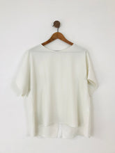 Load image into Gallery viewer, Gerard Darel Women’s Open Back Blouse | 46 UK18 | White