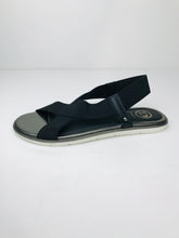 Load image into Gallery viewer, Dune Women's Elasticated Strap Open Toe Sandals | UK5.5  | Black