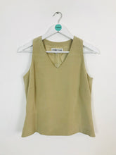 Load image into Gallery viewer, Cerruti 1881 Women’s 100% Silk Sleeveless Blouse | FR40 UK 10-12 | Brown