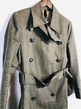 Load image into Gallery viewer, Edun Women's Cotton Trench Coat | M UK10-12 | Green