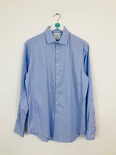 Load image into Gallery viewer, John Francomb T.M.Lewin Men’s Fitted Shirt | 16.5 42-91 36 | Blue