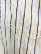 Load image into Gallery viewer, Fat Face Men’s Pin-Stripe Long Sleeve Shirt | M | White