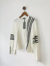 Load image into Gallery viewer, Mint Velvet Women’s Retro Stripe Boxy Knit Jumper NWT | XL UK16 | White