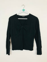 Load image into Gallery viewer, Bandolera Women’s Fitted Twist At Bust Jumper | UK 14 L | Black