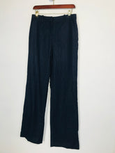 Load image into Gallery viewer, Equipment Women's Wide Leg Pinstripe Smart Trousers NWT | UK4 | Blue