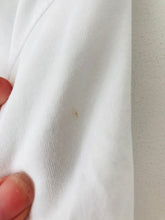 Load image into Gallery viewer, Zara Women’s Rainbow Knit Frill Hem T-Shirt | M UK10-12 | White