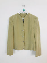 Load image into Gallery viewer, Cerruti 1881 Women’s 100% Silk Collarless Blazer | FR40 UK10-12 | Brown