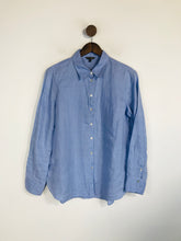 Load image into Gallery viewer, Massimo Dutti Women's Linen Button-Up Shirt | EU40 UK12 | Blue