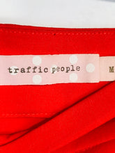 Load image into Gallery viewer, Traffic People Women's Frill Midi Skirt | M UK10-12 | Red