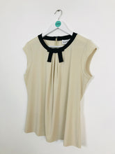 Load image into Gallery viewer, Joseph Ribkoff Women’s Pleated Front Blouse | UK 12 | Cream