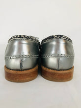 Load image into Gallery viewer, Russell & Bromley Women’s Leather Loafers Shoes | 39.5 UK6.5 | Grey