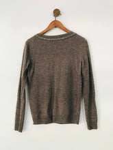 Load image into Gallery viewer, Paul Costelloe Women's Beaded Jumper | S UK8 | Grey