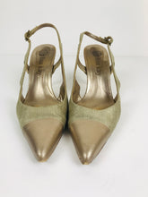 Load image into Gallery viewer, Lisa Kay Women's Sling Back Heels | EU38.5 UK5.5 | Beige