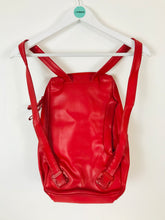 Load image into Gallery viewer, Mandarina Duck Womens Leather Backpack | Medium | Red